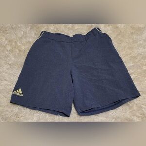 Adidas Blue Flat Front Shorts with Elastic Waistband Size Medium EUC